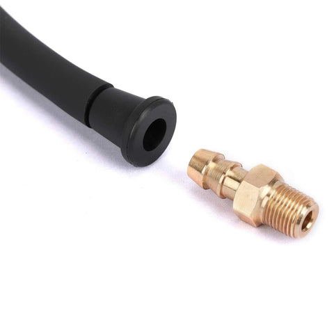 MEASUREMAN gas manifold pressure test hose end with brass 1/4 in NPT connector