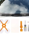 Windshield Chip Repair Kit for Bulls Eye Cracks and Chips Quick Cure Automotive Glass Fix DIY Car Windshield Repair components