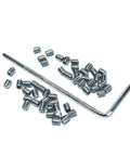 50 Piece M2.5 X 3mm Stainless Steel 304 Set Screws Hex Socket Allen Head Kit With 1.2mm Allen Wrench Heavy Duty Fasteners