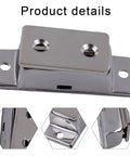 Extra Strong Magnetic Door Catch For Cabinets And Cupboards, 304 Stainless Steel Heavy Duty Latch, close-up view of design