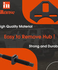 Heavy Duty Hub Removal Tool Wheel Bearing Puller 5 Lug 6 Lug 8 Lug Threaded Stud Extractor with durable components in auto workshop setting.