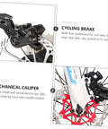 Built Tough Mechanical Disc Brake Kit For Mountain And Road Cycles featuring adjustable aluminum alloy caliper, detailed view of brake assembly.