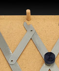 Mk2 Equidistant Measuring And Marking Tool With Center Point Finder for quick even spacing of screws, nails, hooks, dowels on wood board
