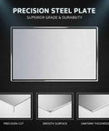 Heavy Duty 18 Gauge Hot Rolled Steel Plate Set Of 2 Weldable Low Carbon Metal Sheets 4.7 By 4.7 By 0.16 Inch, precision cut features.