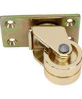 Jiawu Double Wheel Piano Caster, metal wheel for furniture, gold finish, features durable construction and stability.