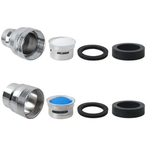 Two Pack Dishwasher Faucet Adapter Connector Straight Up Works With Portable Countertop Units Fits Standard Kitchen Faucets, chrome parts