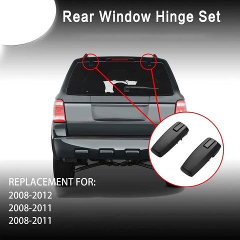 Image of SUV with ABS Tailgate Hinge Replacement Kit for Your Ride, Durable Rear Door Hinge Set Prevents Sudden Tailgate Drops, Keeps Alignment Tight