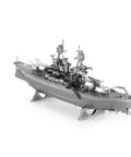 US Navy USS Arizona 3D Metal Ship Model Kit Unassembled DIY Hobby Project with etched parts on display stand