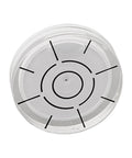 for acrylic for spirit Level 32mm Wear-Resistant Lens for acrylic showing a clear round bubble level with black markings.