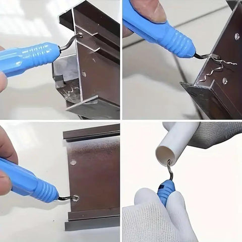 Blue Stainless Steel Deburring Tool Kit Pro Grade Edge Burr Removal For Copper Pipes Iron Brass PVC 3D Printing Plastics