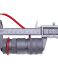Caliper measuring 1/2-Inch Hydraulic Female Flat Face Quick Coupler 7246790 Bobcat Compatible For Excavators Backhoes