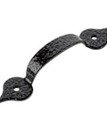 Hammered Black Drawer Pull With Three And One Quarter Inch Centers For Antique Cabinets Dresser Drawers And Desks Made Of Steel With Gloss Black Finish Reproduction Furniture Hardware Easy To Install Includes Mounting Screws Vintage Arrow End Handle