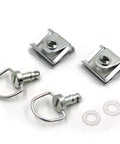 Quick Release One Quarter Turn DZUS Style Motorcycle Fairing Fasteners With Fifteen Millimeter D Ring Pins Race Ready Two Pack