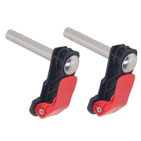 Two Pack Woodworking Quick Press Clamps With Quick Release Stainless Steel Bench Dog Clamps For Desktop 19mm Grip Durable Clamp Set