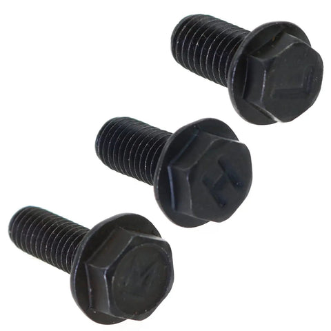 Heavy Duty Reverse Thread Screws 3 Pack Left Hand Allen Hex Bolts Stainless Steel 6Mm 7Mm 8Mm Black Oxide Coated for 110V Cutters shown from the side.