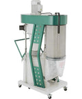 Gamechanger 1 2 Hp Portable Cyclone Dust Collector with filter and collection bin for clean garage air flow.