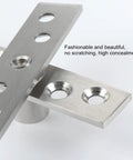 Heavy Duty 2 Pack Offset Pivot Hinges Delivers Slick 360 Degree Swing Motion For Revolving Doors steel hinge plates with mounting holes.