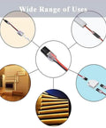 Easy Snap Double Wire Plug In Connectors With Locking Buckle For Strip Lights And DIY Projects shown in various uses