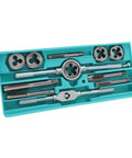 Top Pick Fafeicy High Speed Steel Tap And Die Set For Thread Repair Including 12 Pieces With Wear Screw Wrench Kit Perfect For Auto Home Maintenance Plus Machinery Work That Totally Gets The Job Done Right Now, 12-piece HSS set in case