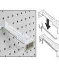 10 Inch Hook Overlay For Adhesive Labels Scan Hook Converter Kit, Flat Front Design For Secure Labeling, Turns Any Metal Hook Into A Scan Hook, 50 Pack