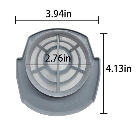 Dimensions of 2 Pack Replacement Vacuum Filters For 2610 And 2611 Series 3 In 1 Turbo Lightweight Stick Vac Fits 2610