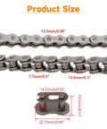415 Chain 110L Links Beefed Up Heavy Duty Dirt Bike Chain For 2 Stroke Engines 49cc 60cc 66cc 80cc Motorized Bicycles product size