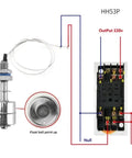 Float Switch NO NC Flow Sensor For Water Tanks And Pumps 75mm Pole Length 220V 1A1 2A1 Stainless Steel Liquid Level Sensor Auto Controller wiring diagram
