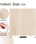 Balsa wood sheet, 12x12 inches, 1/16 inch thick, 36-pack unfinished sheets for laser cutting and crafts Amazon