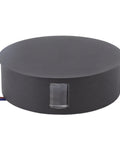Jeanoko Contemporary Aluminum Wall Light Sconce 6W LED Lamp for Dining, round black LED light with clear glass detail.