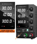 Beefy 32V 6A DC Variable Voltage Laboratory Power Supply with large LED display and control knobs