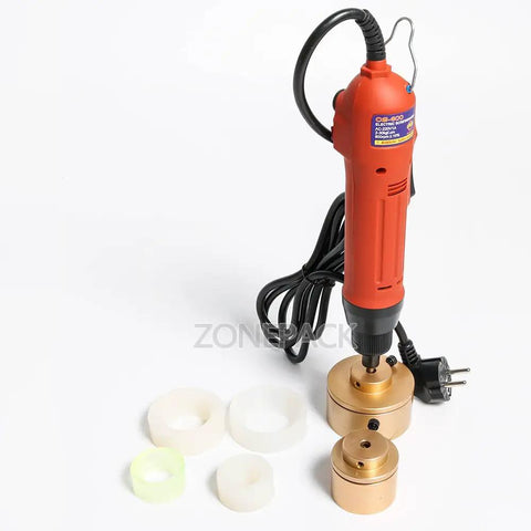 Rock Solid Handheld Bottle Capping Machine With Adjustable 10 To 50 MM Screw Cap Sealer 110V Electric Capper Tool That Works Like A Charm For Fast Shop Packaging And Daily Hustle Without Any Fuss Today
