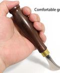 Leather Edge Creaser Set With Stainless Steel Tips 1.0mm 1.5mm 2.0mm 2.5mm And Wood Handle For Leatherworking Craft Edge Detailing