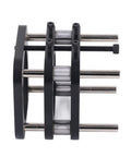 Router Lift Kit With Hand Crank 51mm Height Adjustment And Four Jaw Clamping Table System Universal Table For 64 To 66mm Woodworking Machines Aluminum Alloy Construction No Fuss Precision, black aluminum alloy lift kit with hand crank