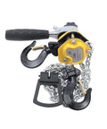 Compact Manual Chain Hoist Lever Block 0.25 Ton Capacity 550 Lbs Lift 10 Ft Chain With Lifting Hook Anti Jam Guide Wheel Handy Knob