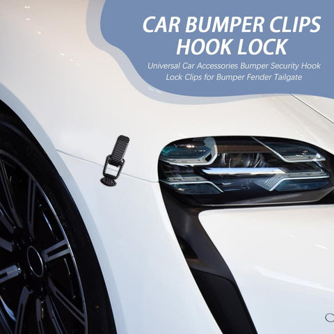 Two Pack Car Bumper Clips Quick Release Kit For Front And Rear Bumpers Durable Metal Fasteners With Security Hook Lock Universal Fit Easy Install