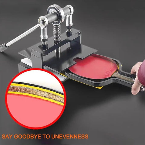 Heavy Duty Manual Table Tennis Rubber Edge Cutter Trimmer Tool Kit Double Roller Bearing 8Mm Base Plate For Pen Hold Or Shakehand Grip Fresh Cut Every Time Works Like A Charm For Leather Embossing Fits As Universal Mold Station For Hobbyists. manual table tennis rubber trimmer on red paddle