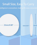 50 Pack White NFC Tags NTAG215 Coins With Adhesive Back Blank NFC Cards And Stickers For TagMo And NFC Enabled Devices Small 25mm Coin Size