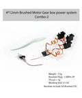 Slick Ultra Lightweight Micro Brushed Gearbox Power System Combo For Mini Rc Planes with propeller and motor components.