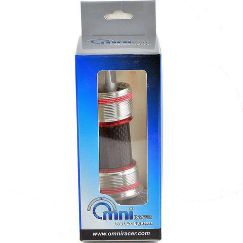 Racer Worlds Lightest JIS Square Taper Bottom Bracket English 68x116mm in packaging