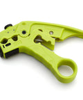 Pro Grade Wire Stripping And Cutting Tool For Ethernet Cabling And Coax Adjustable Blade Depth Durable ABS Build