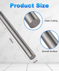 Two Pack 1018 Carbon Steel Rods, 1 Inch Diameter, 12 Inch Length, Polished Round Steel Bars For Shafts, Gears, Lathes