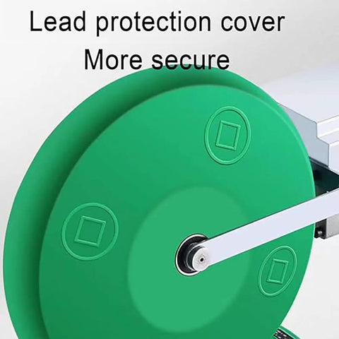 XIVUIFOI Automatic Electric Wire Threader Machine with 550Nm Torque showing lead protection cover for enhanced security.