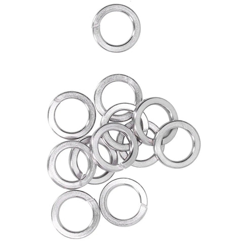 Heavy Duty Stainless Steel Spring Lock Washers M6 Split Hardware Fasteners Sick Durability Slick Smooth Design For Diy Projects Screws Bolts Total Knockout Quality Grab It Today