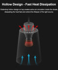 Black Pendant Light For Kitchen Island With Adjustable Cord And 5.94 Inch Metal Shade showing heat dissipation design