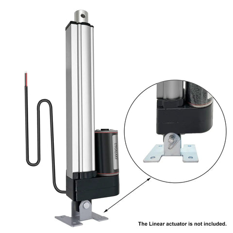 Two Pack Linear Actuator Mounting Brackets Silver Beefy Heavy Duty Aluminum H Shape Mounts With 180 Degree Rotation