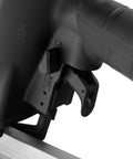 Close-up of trigger and controls on Three In One Air Framing Nailer With Adjustable Magazine For Twenty One, Twenty Eight, Thirty Four Degree Nails