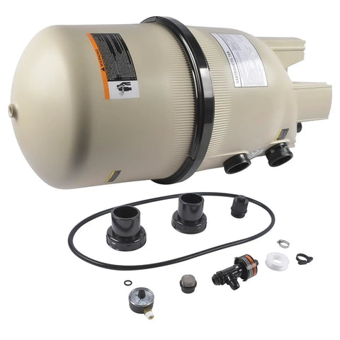 EC-160301 Replacement Cartridge Assembly For Clean And Clear Plus 420 Sq Ft Pool Filter with components displayed