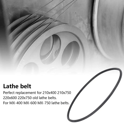 Lathe Drive Belt With High Elasticity For No Nonsense Quiet Operation Rubber Replacement Belt 5M375