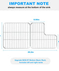 Dimensions of Bottom Basin Rack Set For K-6488 And K-6489 Kitchen Sinks Left And Right Stainless Steel Replacement