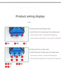 16mm Plastic Emergency Stop Push Button Switch NoNonsense Red Mushroom Head Latching 5A Rated Current For Industrial Control Panels And Machinery Safe Shutdown In Manufacturing Lines wiring terminals